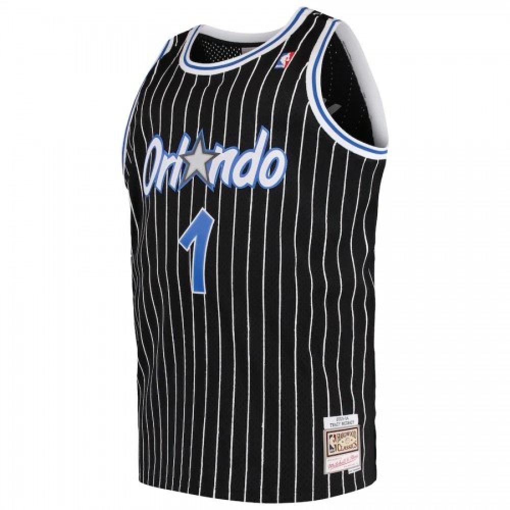 Men's Orlando Magic Tracy McGrady #1 Throwback Black 03-04 Hardwood Classics Jersey-Pro Kit Vault | Brand New 26/27 Sports Jerseys